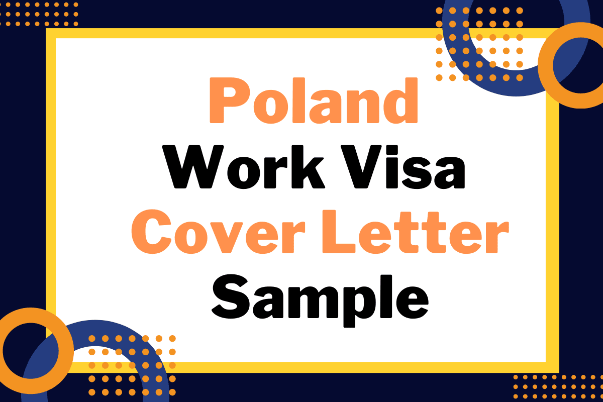 Poland work visa cover letter sample